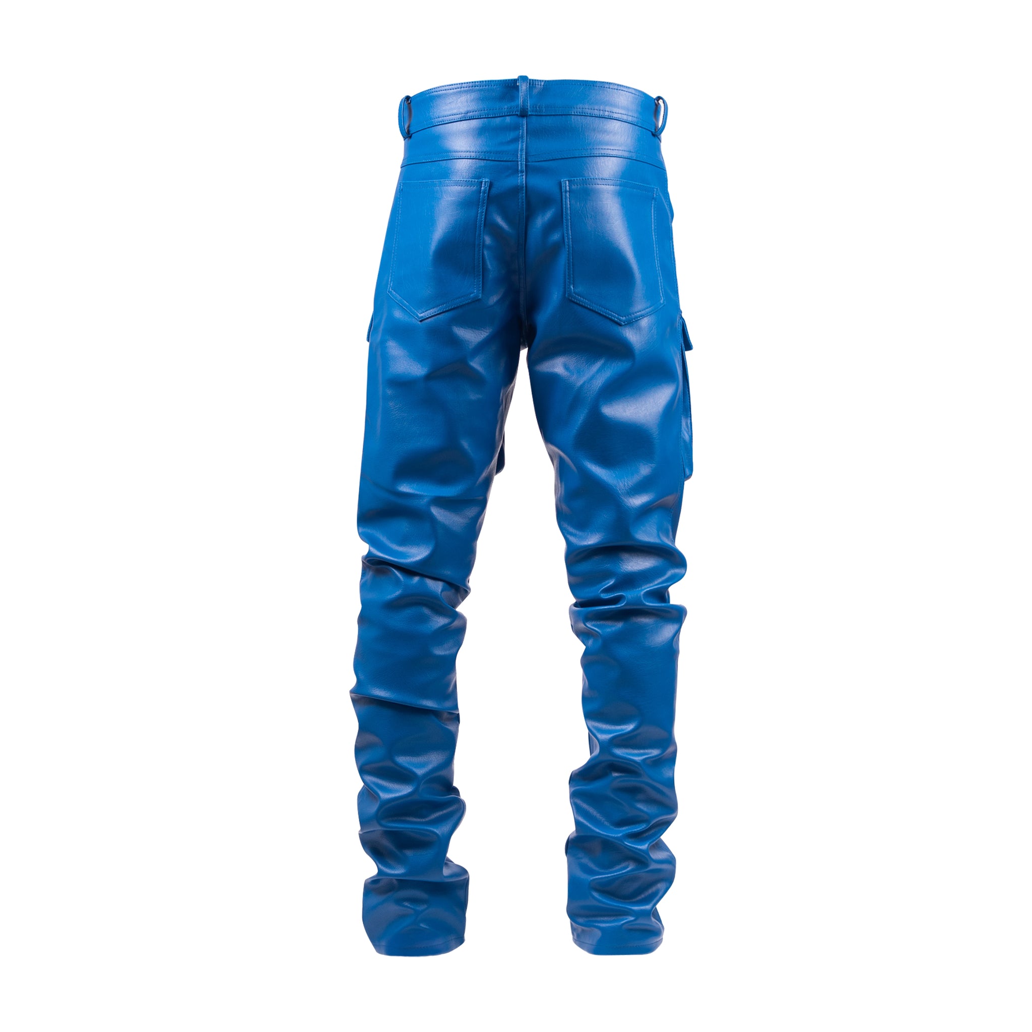 Mens Real Leather Pants Punk Kink Jeans BLUF Men Trousers Gay Pant Uniform  Cuir | eBay